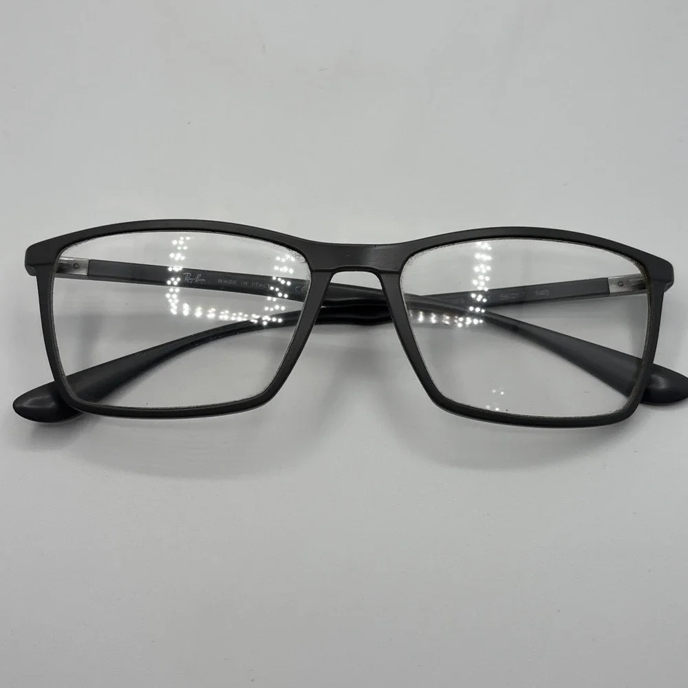 Ray Ban RB 7049 5521 Grey Eyeglasses Frame 56-17-145mm Made Italy #C399